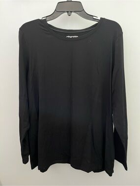 Women’s Chico's Black Long Sleeve Shirt